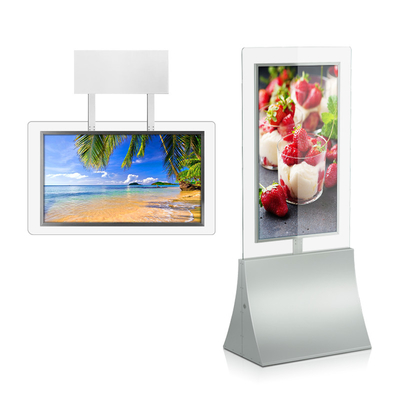 El alto brillo colgante LCD exhibe las pantallas duales con 700nits 65&quot; el tacto 4K