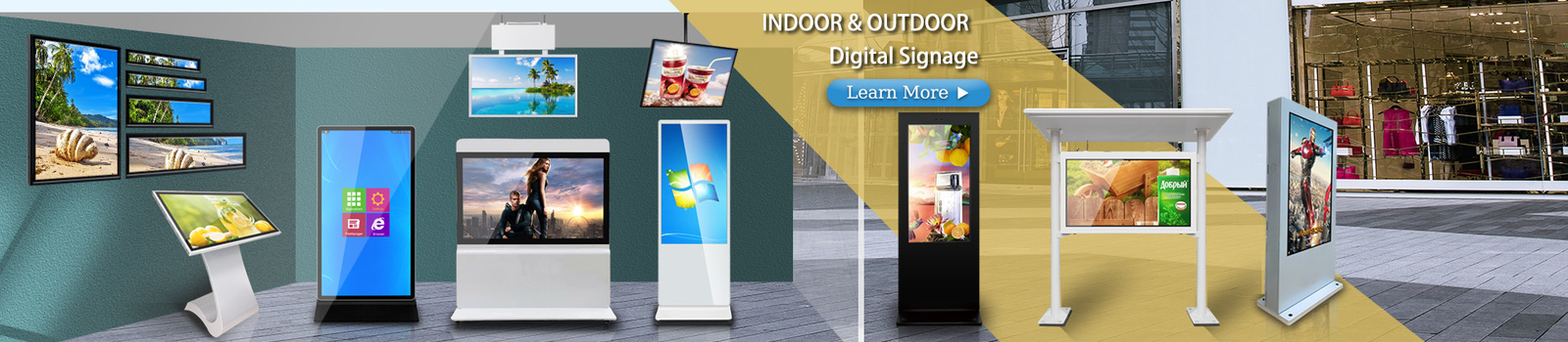 Señalización al aire libre del LCD Digital