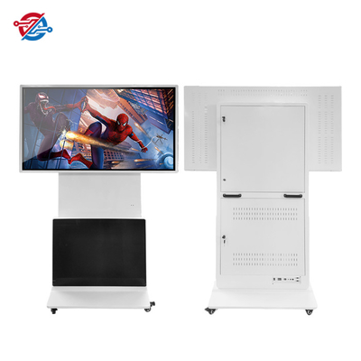 Señalización portátil de 350 Digitaces de los liendres que toca la operación fácil del soporte del piso de la exhibición del LCD 1080P de la rotación