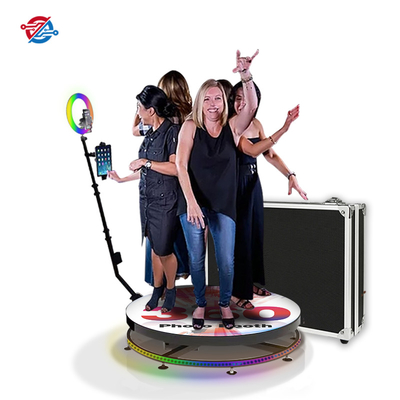 Cabina de fotos giratoria Panoramic Spin Video 360 con luz de anillo Selfie