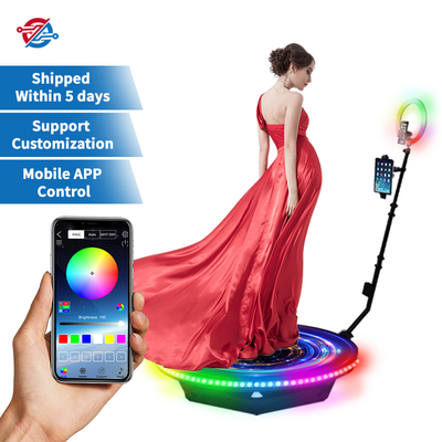 Selfie Slow Rotating 360 Photo Booth con Ring Light Phone App Control