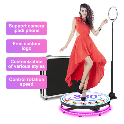 Selfie Slow Rotating 360 Photo Booth con Ring Light Phone App Control