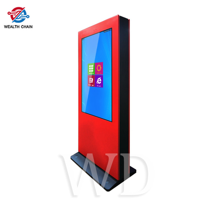Señalización libre roja brillante 3000nits LCD para la publicidad para todo clima al aire libre
