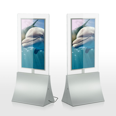 publicidad de pantalla LCD echada a un lado doble de 1000nits 700nits para el salón de la moda